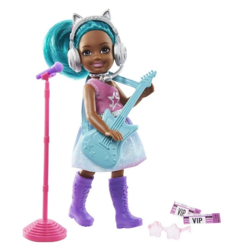 Barbie Chelsea Can Be Rock Pop Star Doll And Accessories NEW
